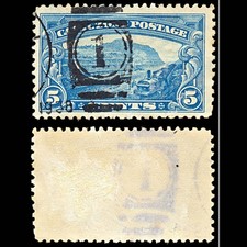 7016 Canal Zone SG109 5C Indigo 1929. Sc#107 Mi 72A Used. C£40
