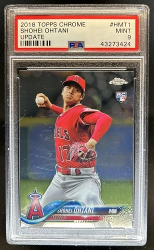 2018 Topps Chrome Update Shohei Ohtani RC Rookie #HMT1 Angels PSA 9
