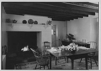 residence in Charlestown, Pennsylvania. View to fireplace, Mrs. Artemas Holmes