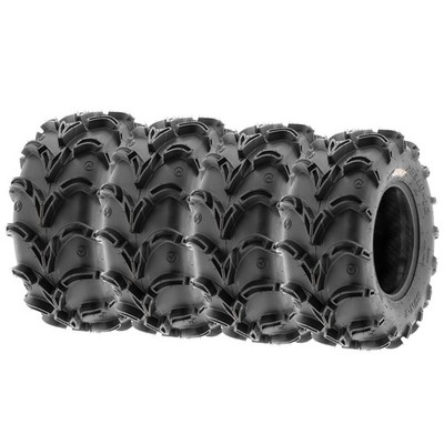 Set of 4 SunF 27x10-12 27x10x12 ATV UTV Trail & Mud Tires 6 PR All Terrain A050
