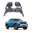 FOR VW AMAROK 2023 ON 3D TAILORED MUD FLOOR MATS BLACK – MUDBLOCK