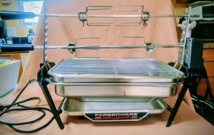 Farberware OPEN HEARTH BROILER & ROTISSERIE Grill 450N FREE SHIPPING + EXTRAS!
