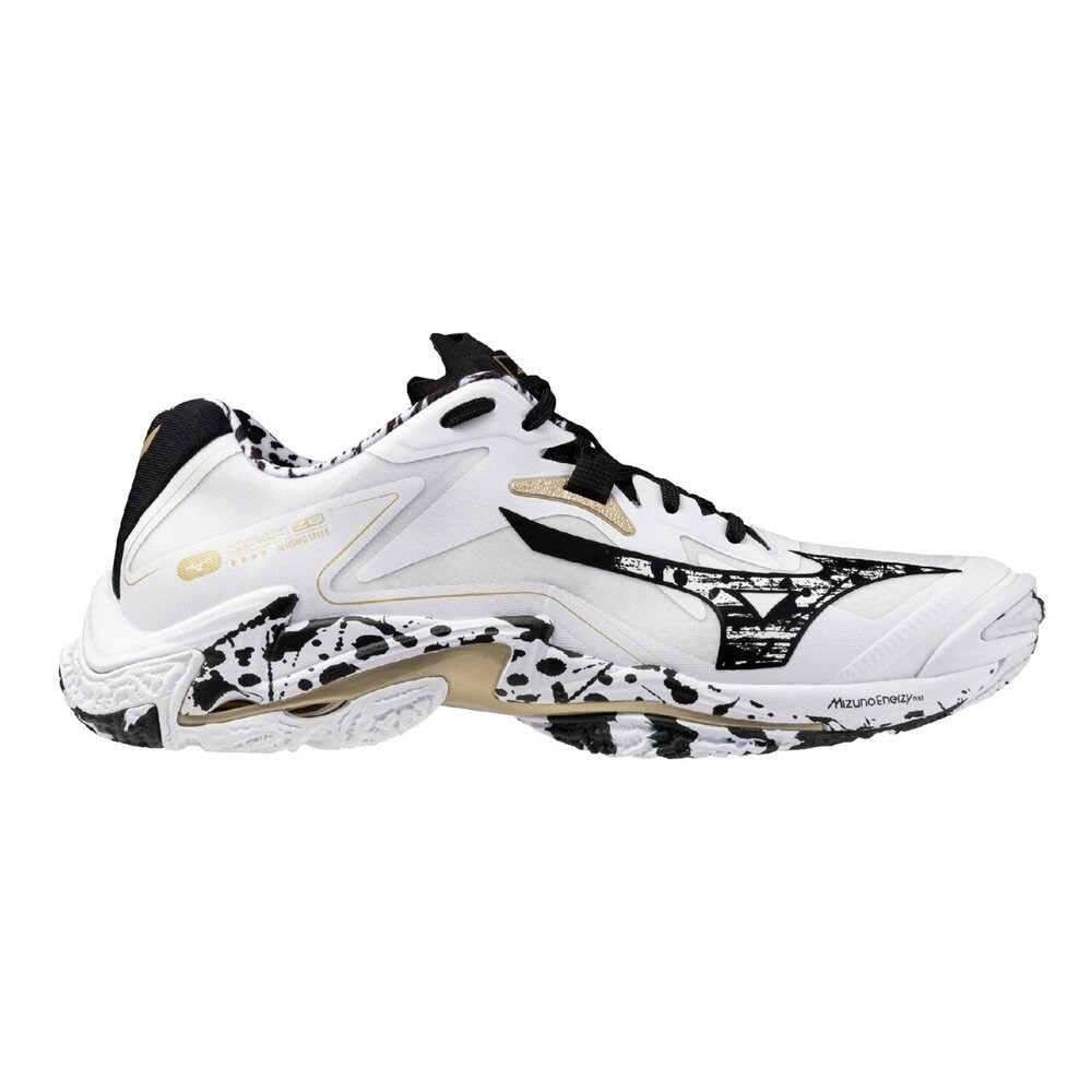MIZUNO Volleyball Shoes WAVE LIGHTNING Z8 White/Black/Gold