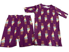 Size 120 cm; US 6  7 Hanna Andersson Two-piece short-sleeve pajama set - Good