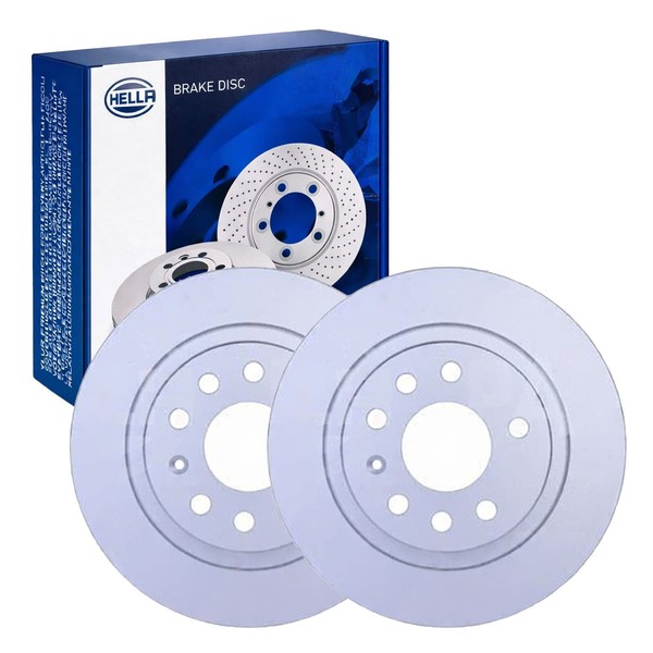 2X Hella Bremsscheiben 278Mm Hinten Passend FüR Fiat Croma Opel Signum VE-image