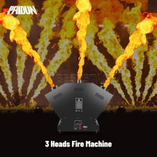 PAIDUN 3Heads Fire Machine Flamethrower Spray 1-3M/3.2-9.8FT Disco Show Event DJ