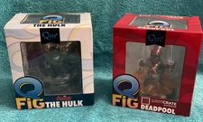 Q-Fig Lootcrate Exclusive QMX Quantum Mechanix Hulk And Deadpool UNOPENED