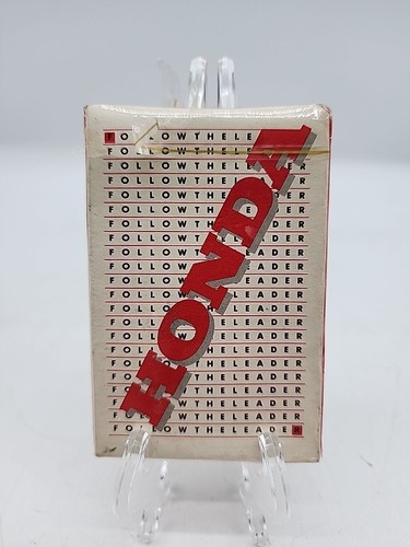 Vintage 1980er Honda Follow The Leader Motorrad Modelle Spielkarten versiegelt