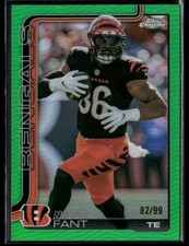 2025 Topps Chrome Football Noah Fant #274 Green Refractor 82/99