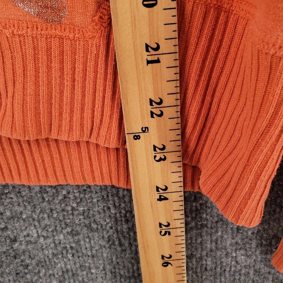 Sudadera con capucha vintage American Eagle para mujer grande naranja polar cremallera completa Y2K Foto 4 de 4