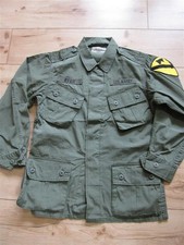 US Army Veste de Champ Vietnam 1st Cavalry Field Jacket Jungle M64 TAILLE S