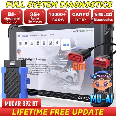 MUCAR 892BT Bidirectional Full System Diagnostic Tool OBD2 Scanner  Free Update