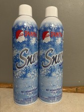  2 Santa Snow Aerosol Spray Artificial Frost Window Decorations Christmas Tree