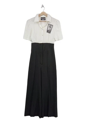 MOSCHINO Combinaison Dames Pantalon T EU 32 noir-blanc élégant - Photo 1/4