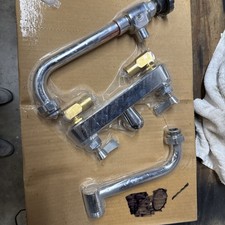 Fischer 2283 3/4 Backsplash Faucet Wall Mount Polished Chrome