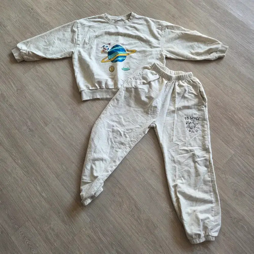 Children’s Space Print Sweatshirt and Training Set 130 Official