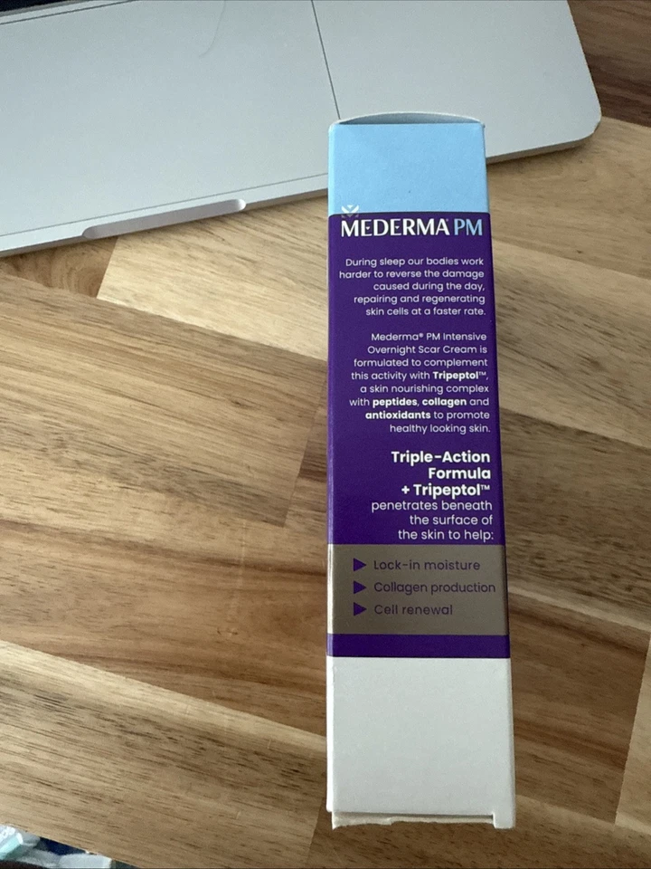 Crema para cicatrices de noche Mederma PM - 1 OZ caducidad 2027+ Foto 4 de 4