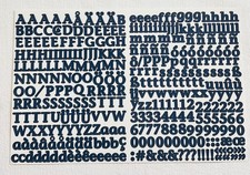 Creative Memories ABC/123 MINI INDIGO CLASSY LETTERS NUMBERS 1 sheet NEW