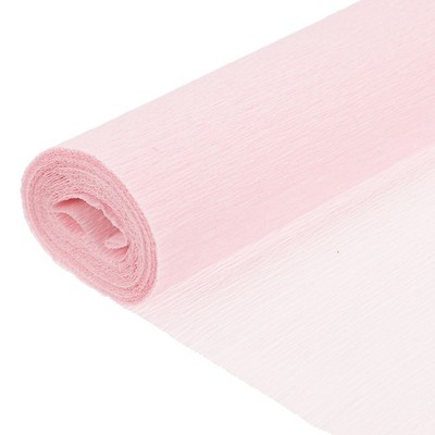 Crepe Paper, 7.9ft Long 20 Inch Wide Light Pink Crepe Paper Roll