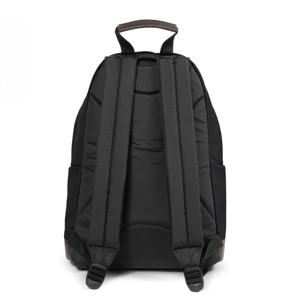 Eastpak Rucksack WYOMING Black 24L Leder-Unterseite Schule Büro Freizeit Schwarz - Bild 2 von 4