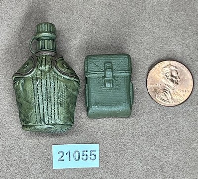 G.I. JOE USMC Standard Issue Canteen & Ammo Pouch for 1/6 Scale 12'' Unbranded