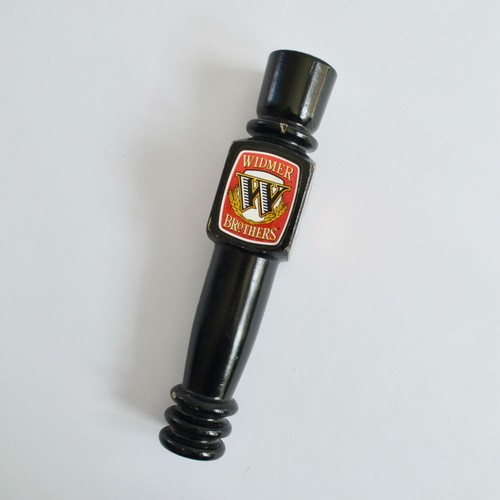 Mango de grifo de cerveza vintage Widmer Brothers negro 10" madera Portland, Oregon