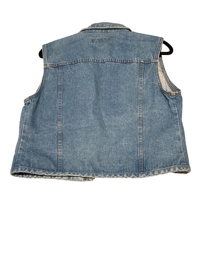 Chaleco vaquero boho occidental para mujer talla grande 100 % algodón hecho en EE. UU. Foto 4 de 4