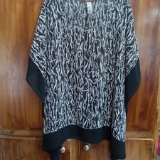 Pure Energy Plus Size 2x 3x Pull Over Boxy Flowy Top Summer Vacation Beach Flaw