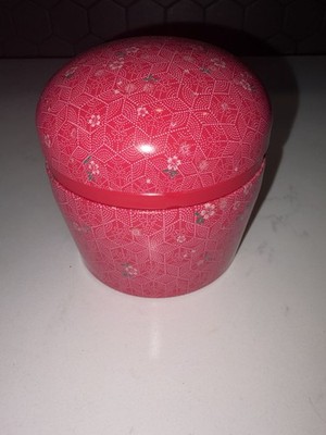 Teavana Perfectea Pink Loose Leaf Tea Tin Canister 8oz Storage Container