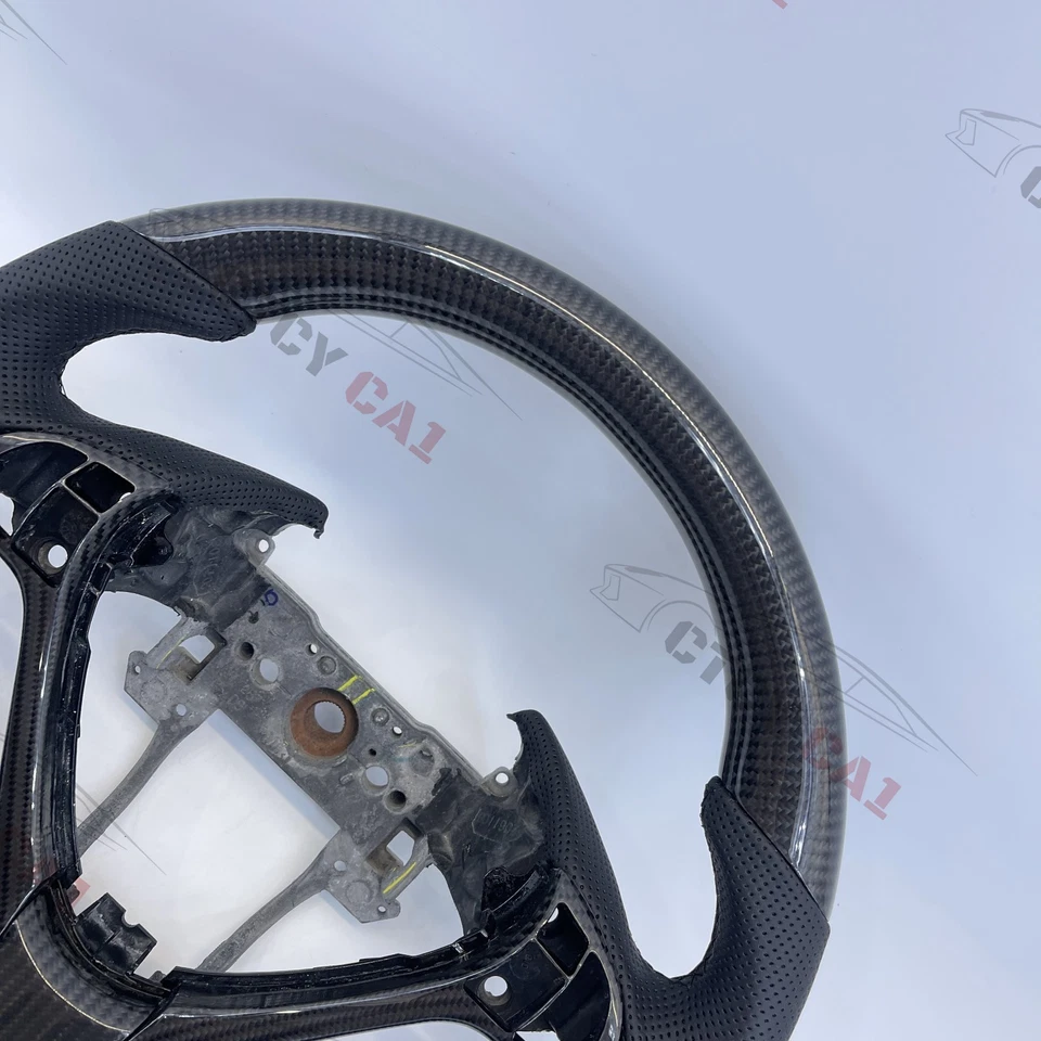 Volante de fibra de carbono personalizado para Acura RDX TL ILX ZDX 2009-2022 con moldura Foto 4 de 4