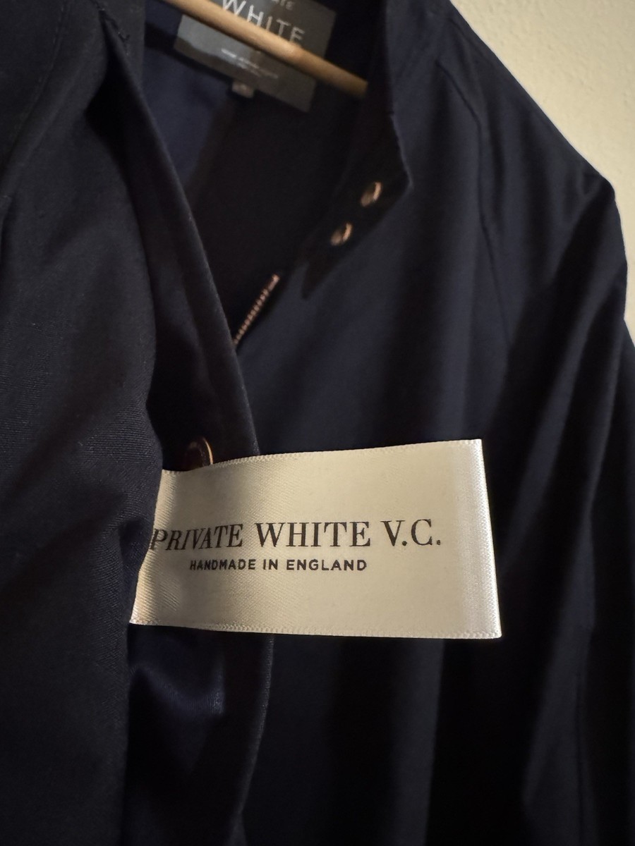 Private White VC Ventile Harrington Jacket Navy Blue Size 6 | eBay