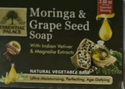 Moringa & Grape Seed Soap - 3.8 oz. - African Soaps 3 Count Essential palace