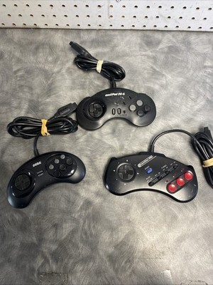 Collection Of (3) Sega Genesis Controllers (Tested & Working)