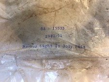 Ford 1949 To 1951 Backup Light-to Body Pads 2 Rubber Parts In Original Package