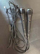 Twin Paired Microphones with USB Adaptor Karaoke