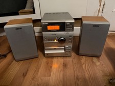 Sony CMT-CP100 Micro HiFi Component System Radio CD Tape, With Both Speakers