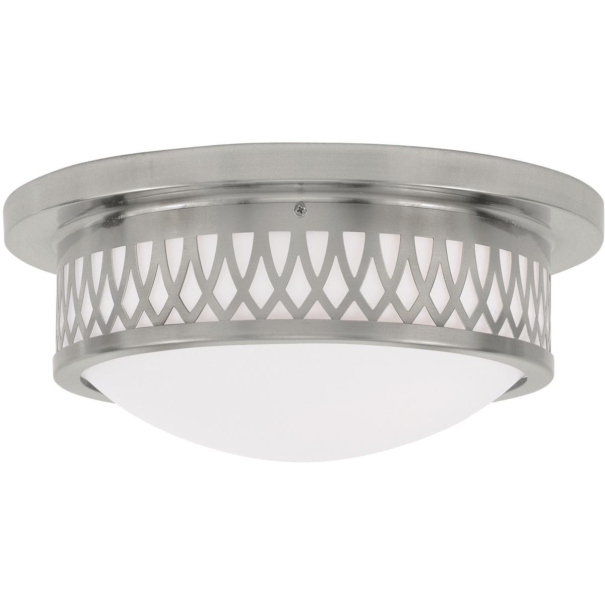 Livex Lighting 7352-91 Westfield Flush Mount Brushed Nickel