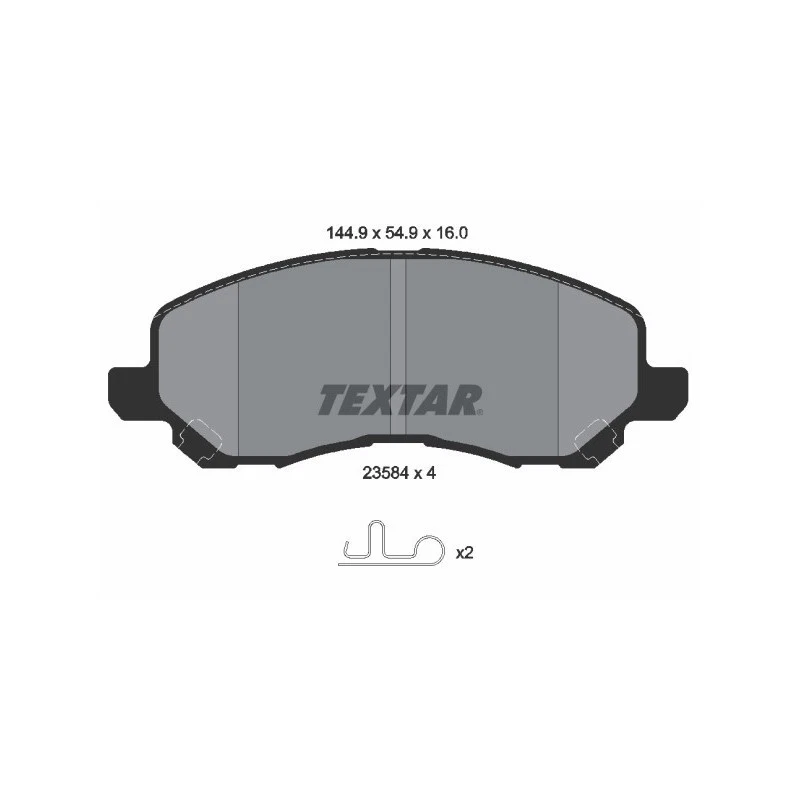 TEXTAR 2358403 Plaquettes de frein avant pour Sebring Avenger Caliber Patriot Co - Photo 1/1