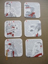 Six Higson's Beer Mats Gil Moss, Burke Dale, Garston , C Forth