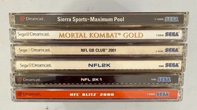 Dreamcast Games Lot - CIB, Complete - Mortal Kombat Gold, NFL Blitz 2000, NFL 2K