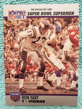 1990 PRO SET RON YARY #62 SUPER BOWL SUPERMEN MINNESOTA VIKINGS 