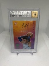 2019-20 Panini Court Kings Ja Morant Rookie Fresh Paint Auto Jade #19 BGS 9 /25