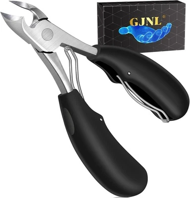 GJNL Toenail Clippers for Thick Seniors Toenails - 37mm Wide Opening 1pcs Slive