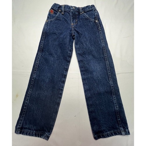 Wrangler 20X Youth Boy's Straight Leg Adj Waist Jeans - Size 5 Reg (22x19)