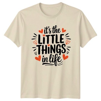 Its The Little Things In Life Boho Inspirational Lifestyle Zitat T-Shirt