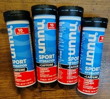 4 X 10 NUUN Sport Hydration Cherry Limeade Effervescent Electrolyte Tablets