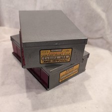 Lot of 2 Kodak Kodaslide Compartment File  Filebox 35mm Slide Storage Box