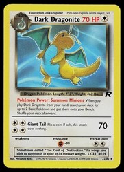 Dark Dragonite 22/82 Team Rocket Non-Holo Rare