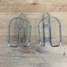 Pair King Cage SS Stainless Steel Bike Water Bottle Cages 87g