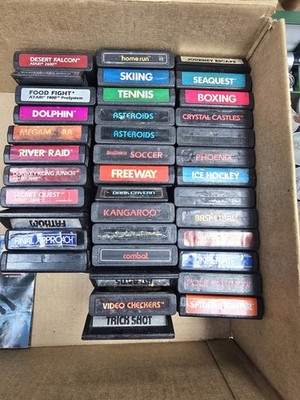 Atari 2600 lot of 38 as is untested games 